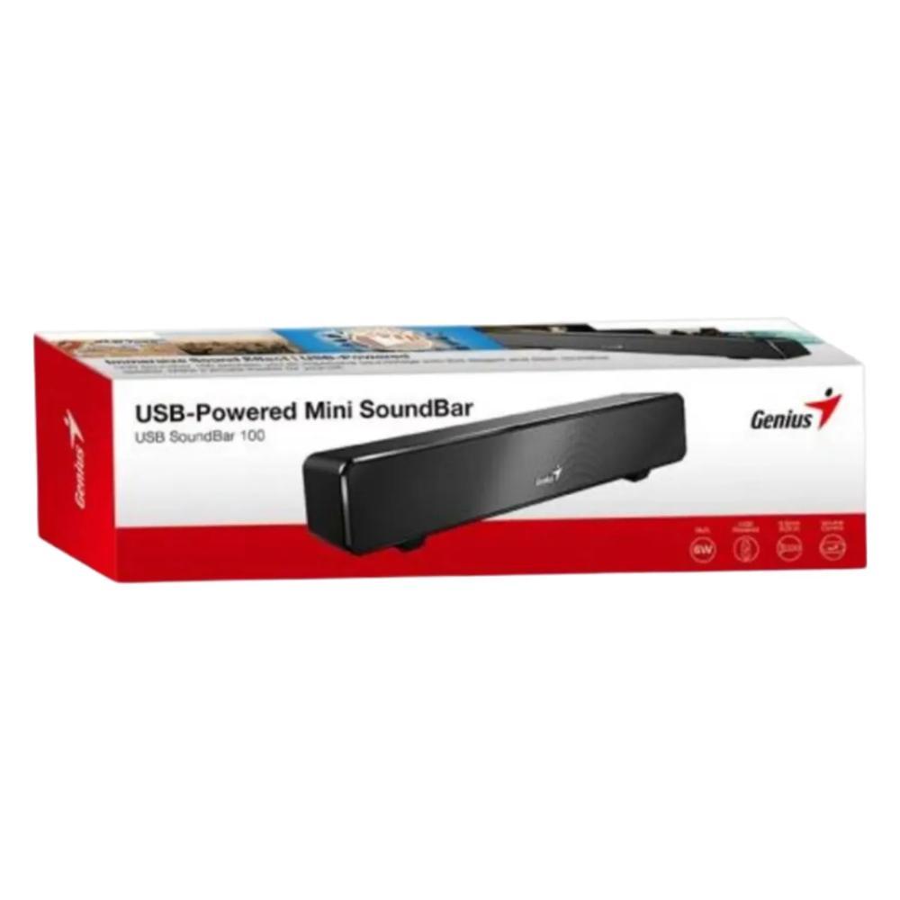 Parlante Genius Soundbar 100 Mini USB Negro