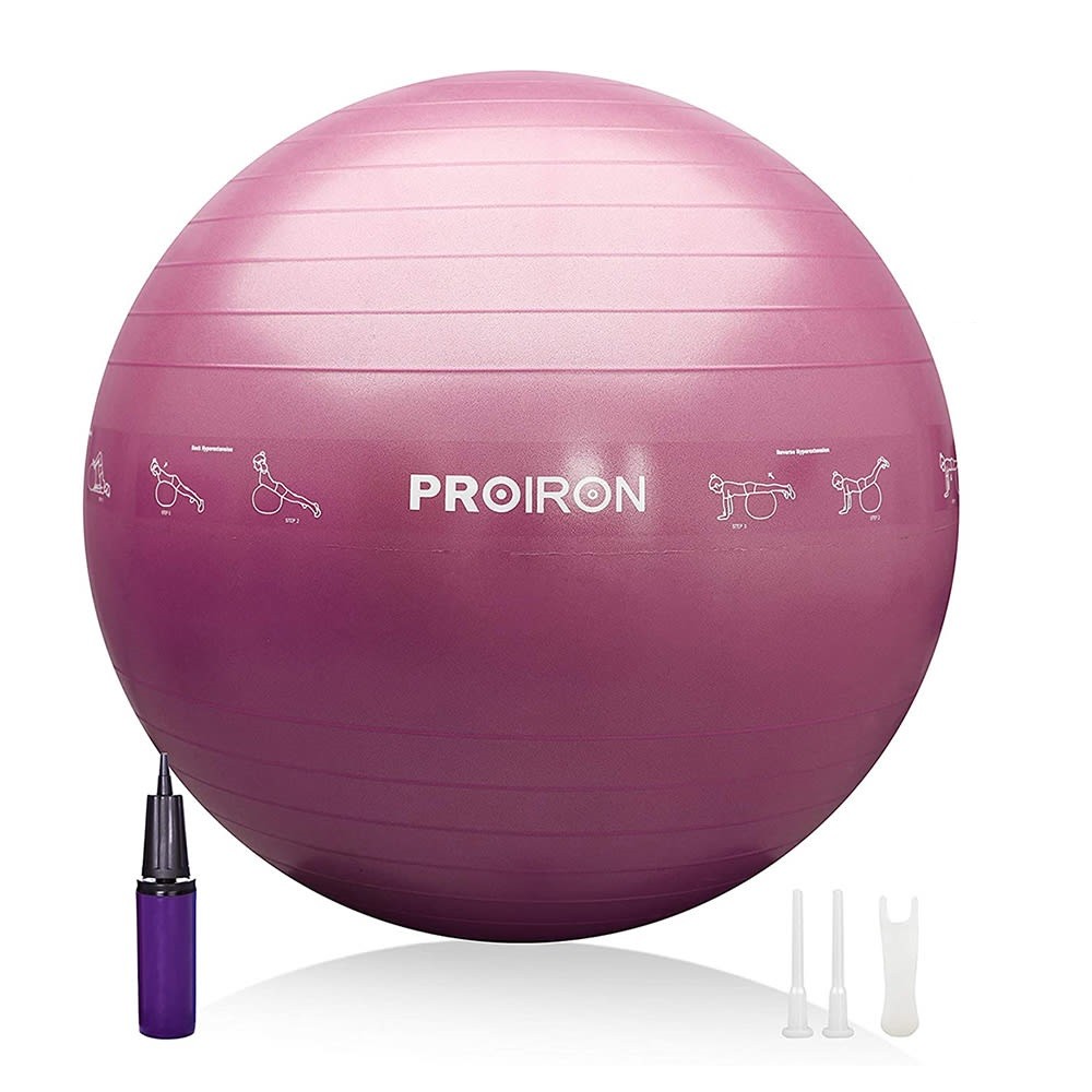 Pelota de yoga y Pilates PROIRON de 65cm Rosado PRO-YJ05-6