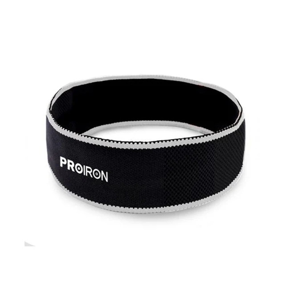 Vincha Deportiva de Fibra Refrescante PROIRON Gris con Blanco PRO-HJ14-02