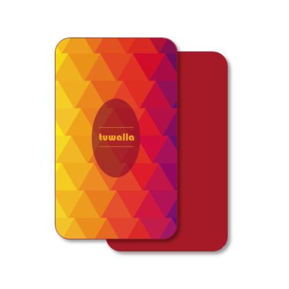 Toalla de Microfibra 80x130cm Diseño Geo Rojo TSMD8013017-1