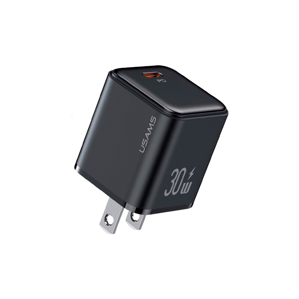 Cargador celular Pared carga rápida USAMS  PD 30W Negro 6958444905327