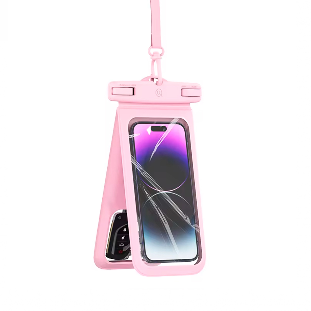 Bolsa protectora celular  Doble Waterproof 7" Rosa 6958444910376