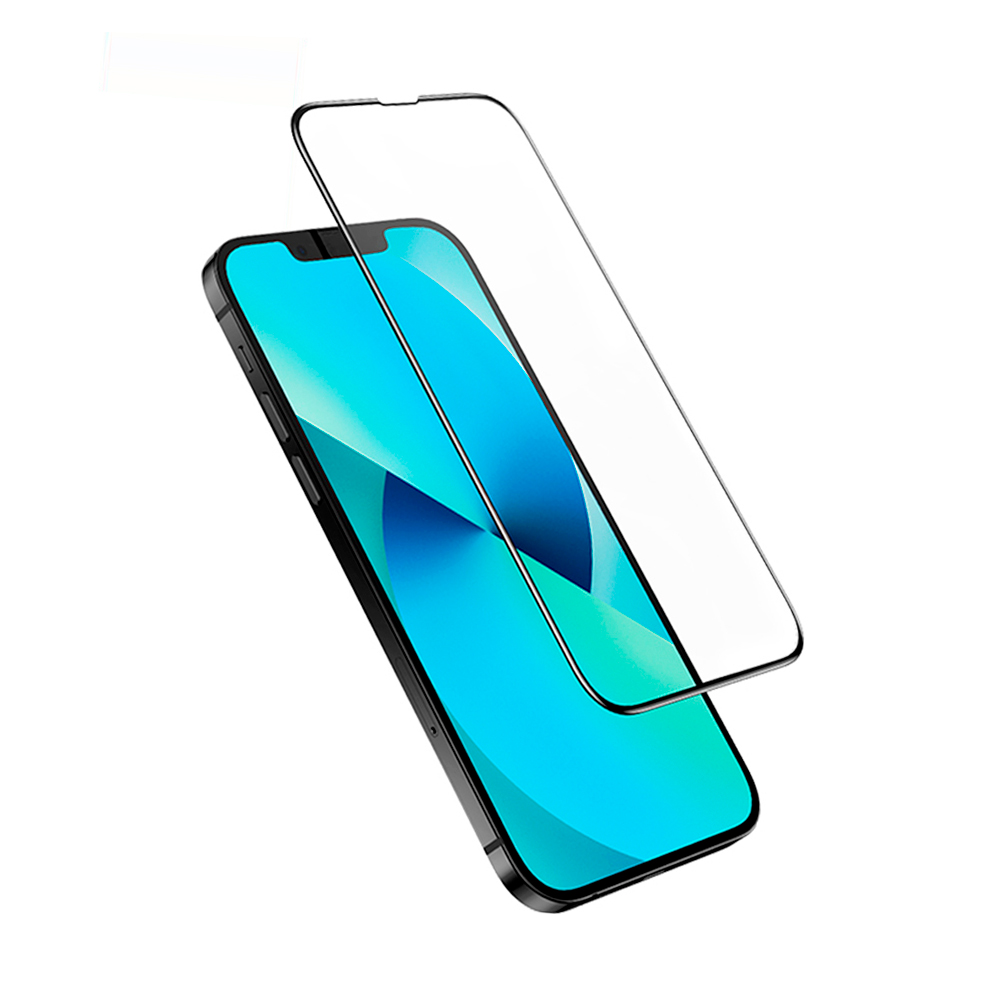 Lámina Vidrio Templado para iPhone 13 Pro Max 6.7" marco Negro  6958444975795